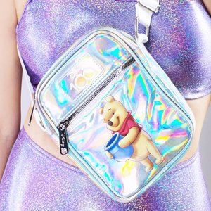 X Disney 100th Anniversary Winnie the Pooh 2PC Holographic Crossbody Bag Set